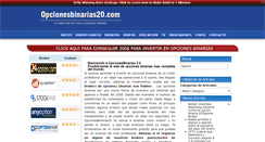 Desktop Screenshot of opcionesbinarias20.com